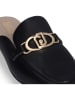 Liu Jo Leder-Clogs  in Schwarz