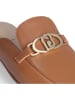 Liu Jo Leder-Clogs  in Hellbraun