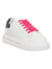Liu Jo Leder-Sneakers in Weiß/ Pink
