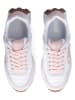 Liu Jo Leren sneakers wit/lichtroze