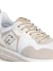 Liu Jo Leder-Sneakers in Weiß/ Beige