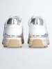 Liu Jo Leder-Sneakers in Weiß/ Silber
