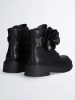 Liu Jo Leder-Boots in Schwarz