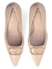 Liu Jo Leren pumps beige