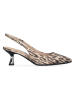 Liu Jo Leder-Slingpumps in Beige/ Braun