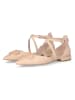 Liu Jo Leder-Spangenballerinas in Beige