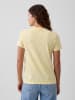 GAP Shirt in Gelb/ Weiß