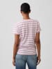 GAP Shirt lichtroze/wit