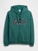 GAP Sweatjacke in Smaragdgrün