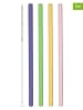 LEONARDO 5tlg. Trinkhalm-Set in Bunt - (L)20 cm