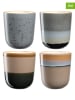 LEONARDO 4-delige set: beker grijs/beige - 330 ml
