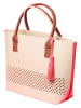LEONARDO Shopper in Creme/ Pink - (B)49 x (H)34 x (T)17 cm