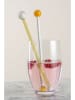 LEONARDO 4-delige set: roerstaafjes "Poesia" oranje/wit - (L)21,3 cm