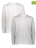 ONLY & SONS 2er-Set: Sweatshirts in Grau/ Weiß