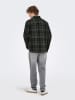 ONLY & SONS Hemdjacke "Gudmund" in Grau/ Schwarz