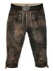 Edelnice Lederhose "Alex" in Dunkelbraun