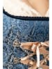 Edelnice Dirndl "Estelle" in Blau/ Champagner