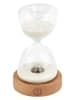 moses. LED-Sanduhr in Hellbraun/ Weiß - Ø 9,6 cm