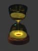 moses. LED-Sanduhr in Hellbraun/ Weiß - Ø 9,6 cm
