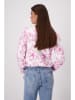 monari Sweatshirt in Pink/ Weiß