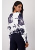 monari Sweatshirt donkerblauw/wit