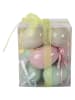 Clayre&Eef 9-delige set: decohanger "Ei" lichtroze/crème/roze - Ø 5 cm
