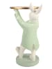 Clayre&Eef Figurka dekoracyjna "Bunny" w kolorze złoto-zielono-białym - 19 x 28 x 14 cm