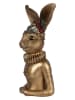 Clayre&Eef Figurka dekoracyjna "Bunny" w kolorze złotym - 27 x 49 x 17 cm