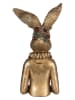 Clayre&Eef Figurka dekoracyjna "Bunny" w kolorze złotym - 27 x 49 x 17 cm