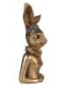 Clayre&Eef Decofiguur ''Konijntje'' goudkleurig - (B)27 x (H)49 x (D)17 cm