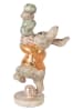 Clayre&Eef Decofiguur ''Konijntje'' crème/goudkleurig/oranje - (B)16 x (H)28 x (D)10 cm