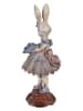 Clayre&Eef Dekofigur ''Kaninchen'' in Weiß/ Grau/ Braun - (B)15 x (H)35 x (T)14 cm