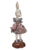 Clayre&Eef Dekofigur ''Kaninchen'' in Weiß/ Grau/ Braun - (B)15 x (H)35 x (T)14 cm