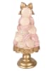 Clayre&Eef Dekofigur ''Torte'' in Rosa/ Gold - (H)29 x Ø 13 cm