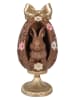 Clayre&Eef Dekofigur ''Ei'' in Braun/ Gold - (H)26 x Ø 12 cm