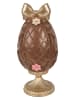 Clayre&Eef Figurka dekoracyjna "Egg" w kolorze złoto-brązowym - wys. 26 x Ø 12 cm