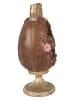 Clayre&Eef Figurka dekoracyjna "Egg" w kolorze złoto-brązowym - wys. 26 x Ø 12 cm