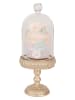 Clayre&Eef Dekoobjekt ''Glasglocke'' in Gold/ Hellblau/ Rosa - (H)17 x Ø 7 cm
