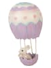 Clayre&Eef Dekofigur ''Kaninchen'' in Lila/ Creme - (H)20 x Ø 12 cm