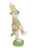 Clayre&Eef Dekofigur ''Kaninchen'' in Grün/ Weiß - (B)19 x (H)36 x (T)15 cm