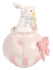 Clayre&Eef Figurka dekoracyjna "Bunny" w kolorze jasnoróżowo-białym - 20 x 20 x 14 cm
