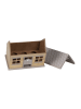 Clayre&Eef Eierbox in Beige - (B)23 x (H)18 x (T)13 cm