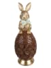 Clayre&Eef Dekofigur ''Kaninchen'' in Gold/ Braun - (H)62 x Ø 26 cm