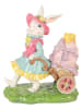 Clayre&Eef Dekofigur ''Kaninchen'' in Bunt - (B)19 x (H)23 x (T)11 cm