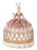 Clayre&Eef Dekofigur ''Kaninchen'' in Rosa/ Weiß - (H)28 x Ø 23 cm