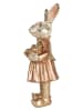 Clayre&Eef Decofiguur ''Konijntje'' goudkleurig - (B)14 x (H)35 x (D)13 cm