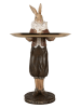 Clayre&Eef Dekofigur "Kaninchen" in Braun/ Beige - (B)13 x (H)28 x (T)10 cm