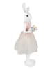 Clayre&Eef Dekofigur ''Kaninchen'' in Weiß/ Rosa - (B)20 x (H)76 x (T)17 cm