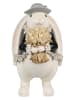 Clayre&Eef Dekofigur ''Kaninchen'' in Weiß/ Schwarz - (B)14 x (H)22 x (T)13 cm