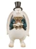 Clayre&Eef Dekofigur ''Kaninchen'' in Weiß/ Grün - (B)14 x (H)23 x (T)13 cm